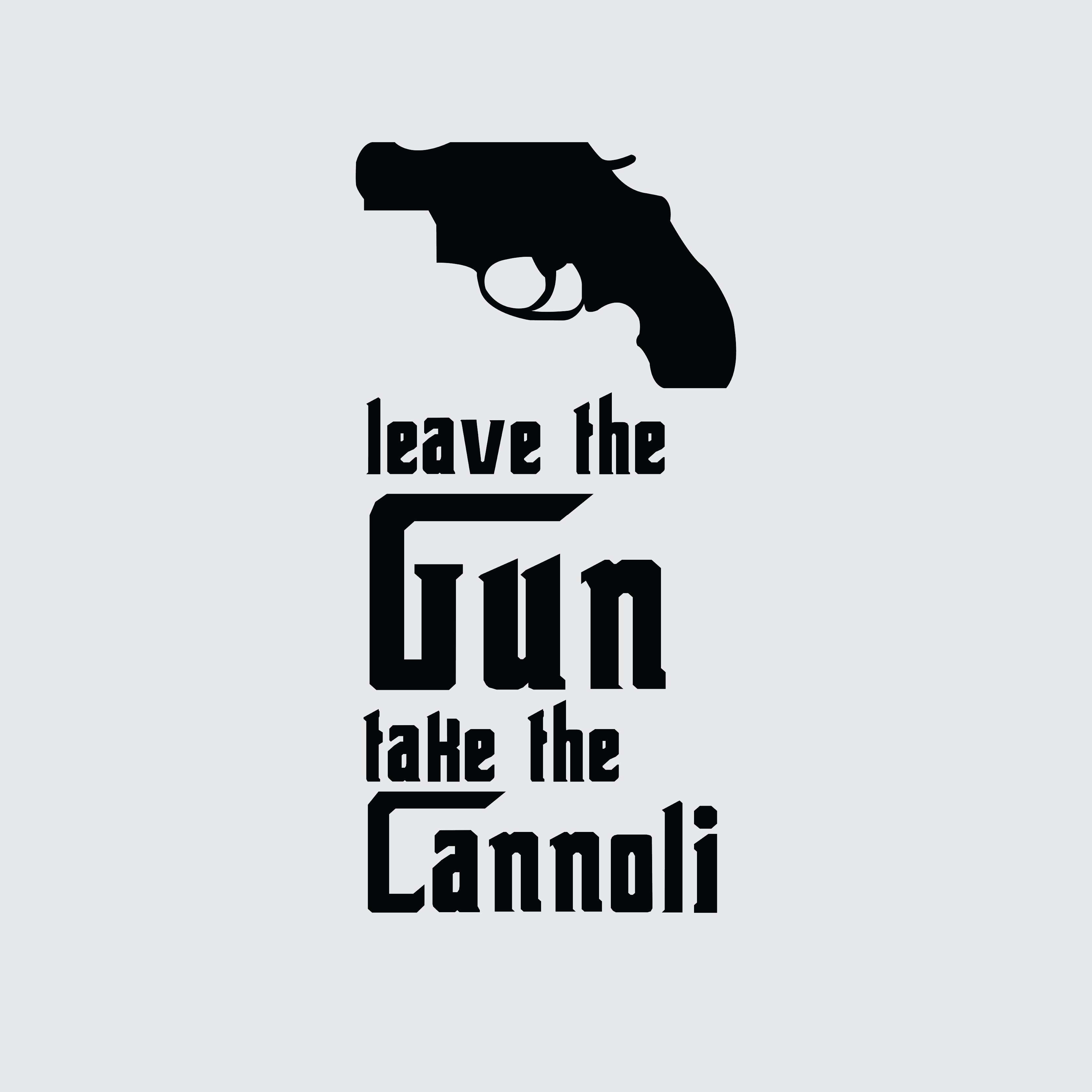 The Godfather Leave The Gun Take The Cannoli Round Neck T Shirt The Purpl Cloud Store